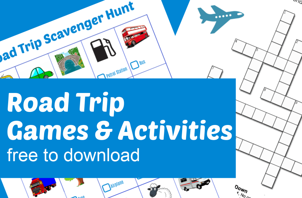best road trip games activities for kids free printables